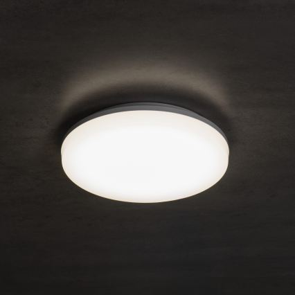 LED таванно осветително тяло със сензор за движение и за здрач VARSO LED/22/30W/230V 3000/4000/6500K Ø 33 см IP54