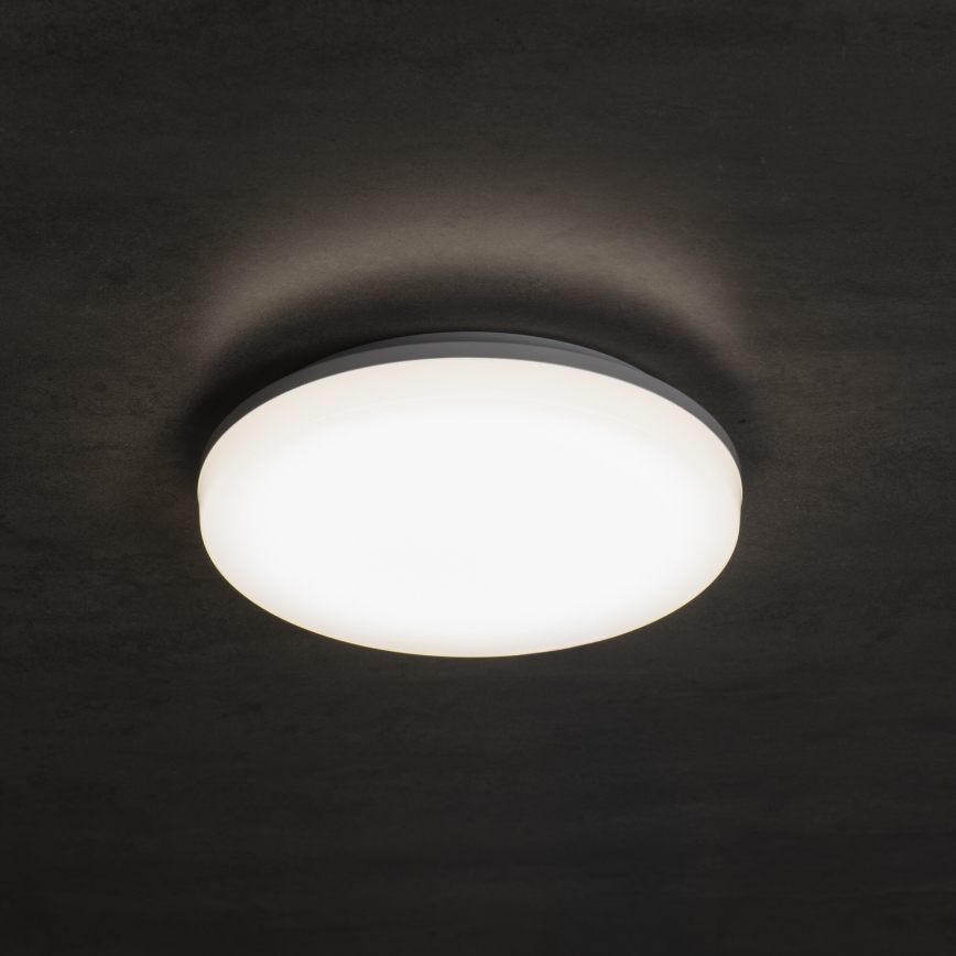 LED таванно осветително тяло със сензор за движение и за здрач VARSO LED/22/30W/230V 3000/4000/6500K Ø 33 см IP54