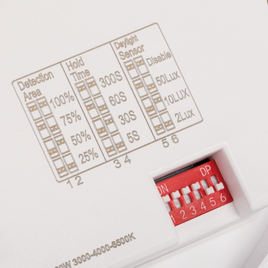LED таванно осветително тяло със сензор за движение и за здрач VARSO LED/22/30W/230V 3000/4000/6500K Ø 33 см IP54