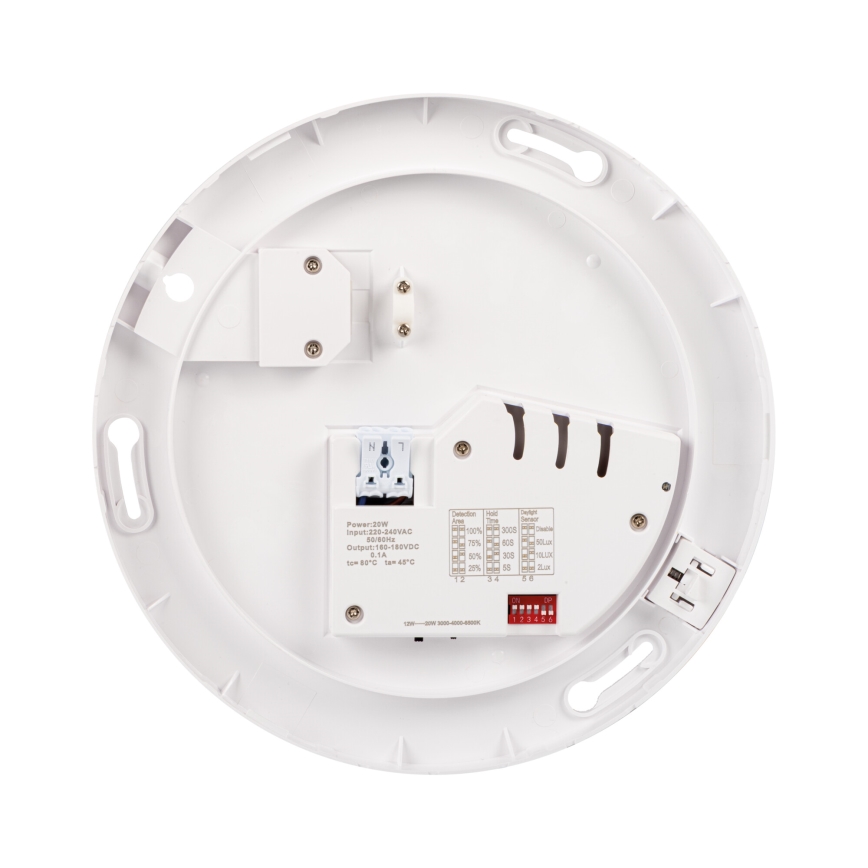 LED таванно осветително тяло със сензор за движение и за здрач VARSO LED/22/30W/230V 3000/4000/6500K Ø 33 см IP54