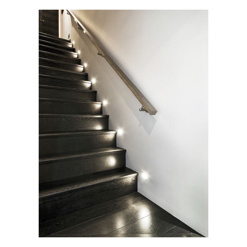LED осветително тяло за стълбище със сензор LED/0,8W/12V 3000K