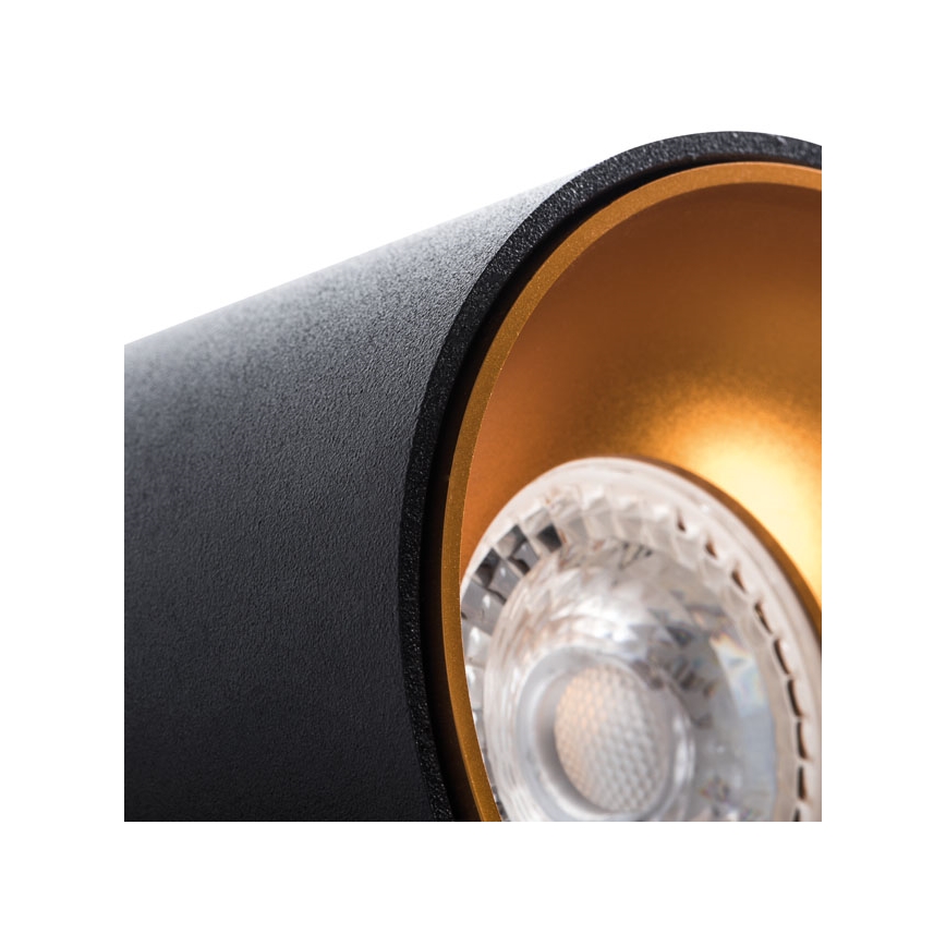 Спот RITI 1xGU10/10W/230V черен/златист