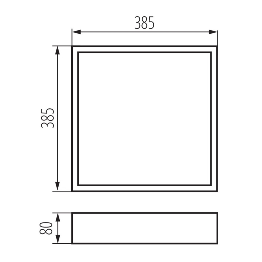 Плафон MERSA 3xE27/40W/230V бор черен