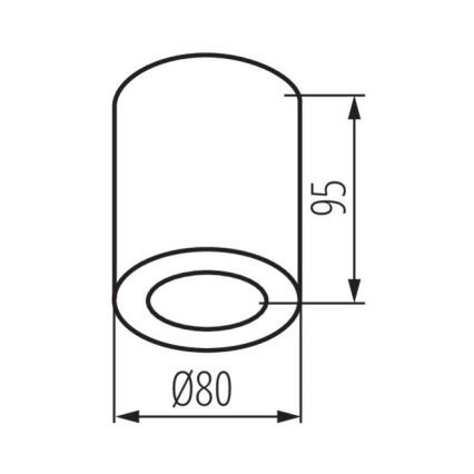Лампа за баня SANI 1xGU10/10W/230V IP44 матов хром