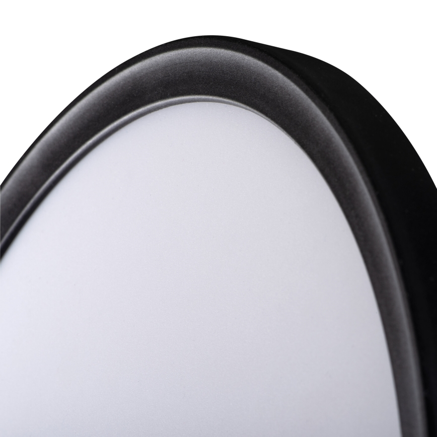 LED таванно осветително тяло AZPO LED/22W/230V 3000/4000/6000K Ø 42 cm IP54 черно