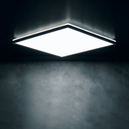 LED таванно осветително тяло AZPO LED/12,3W/230V 3000/4000/6000K 22,5x22,5 cm IP54 черно