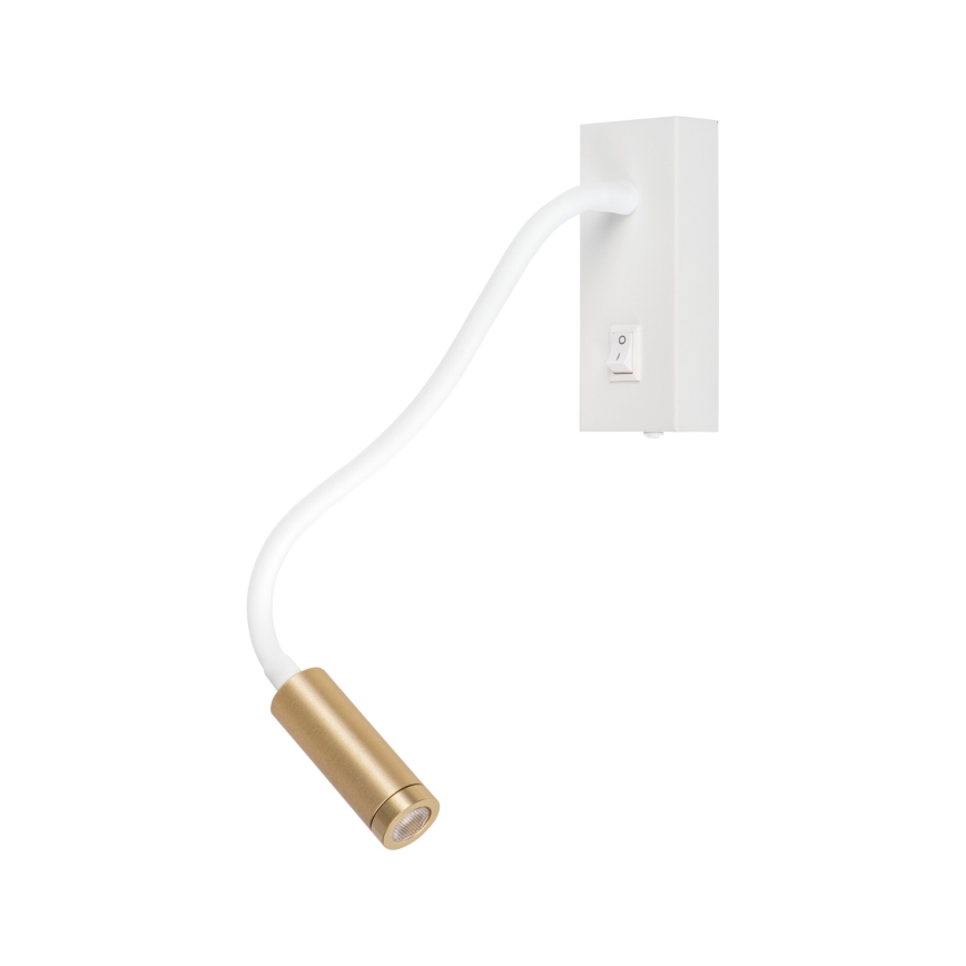 LED гъвкава настолна лампа TONIL LED/3,3W/230V бяла/златна