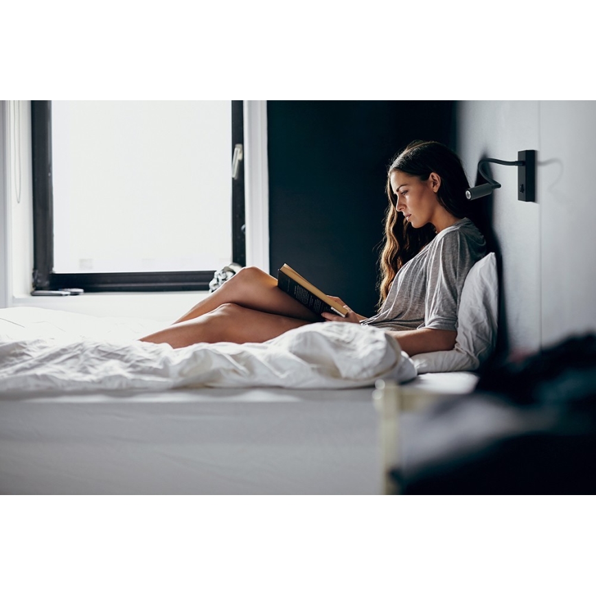 LED гъвкава лампа TONIL LED/2,7W/230V черна