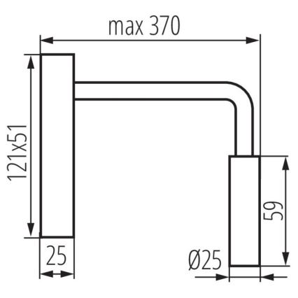 LED Аплик TONIL LED/2,7W/230V бял