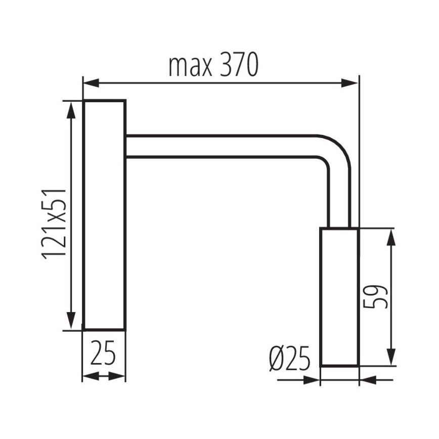 LED Аплик TONIL LED/2,7W/230V бял
