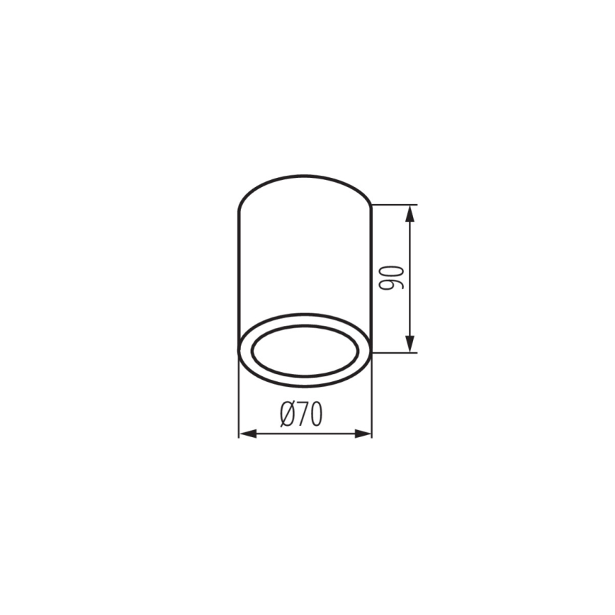 Kanlux 33361 - Екстериорен спот AQILO 1xGU10/7W/230V IP65 черен