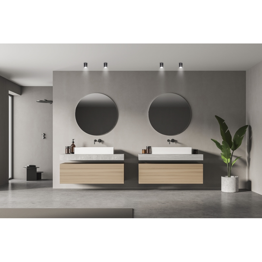 Kanlux 33361 - Екстериорен спот AQILO 1xGU10/7W/230V IP65 черен