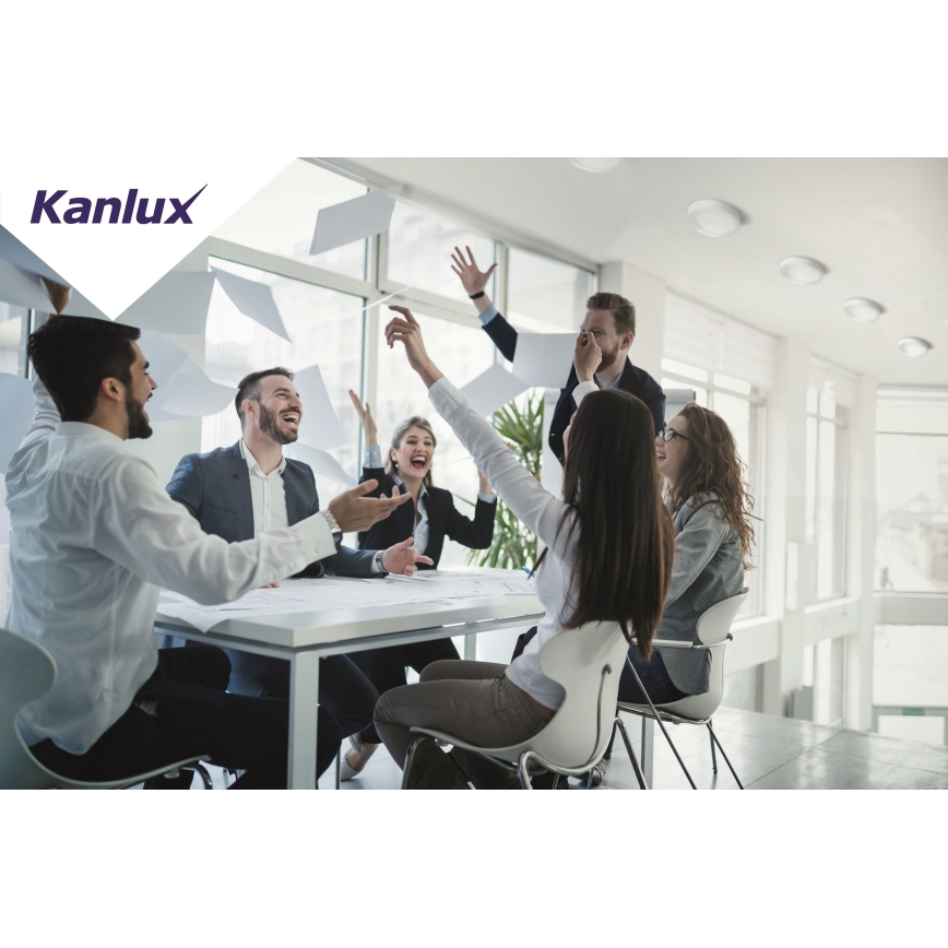 LED Лампа за окачен таван на баня ROUNDA LED/6W/230V IP44 черна Ø 12 см