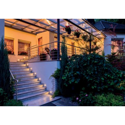 LED Лампа за вграждане GLASI LED/3W/230V 3000K IP44 черна