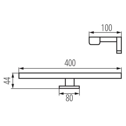 LED Лампа за огледало в баня ASTIM LED/8W/230V IP44 бял