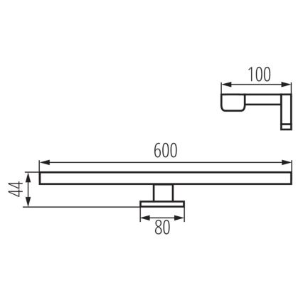 LED Лампа за огледало в баня ASTIM LED/12W/230V IP44 бял