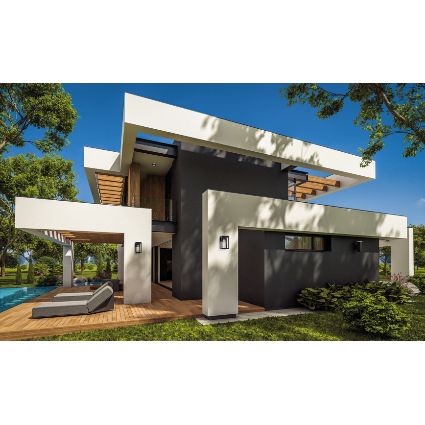 Екстериорен аплик VIMO 1xE27/15W/230V IP44 черен