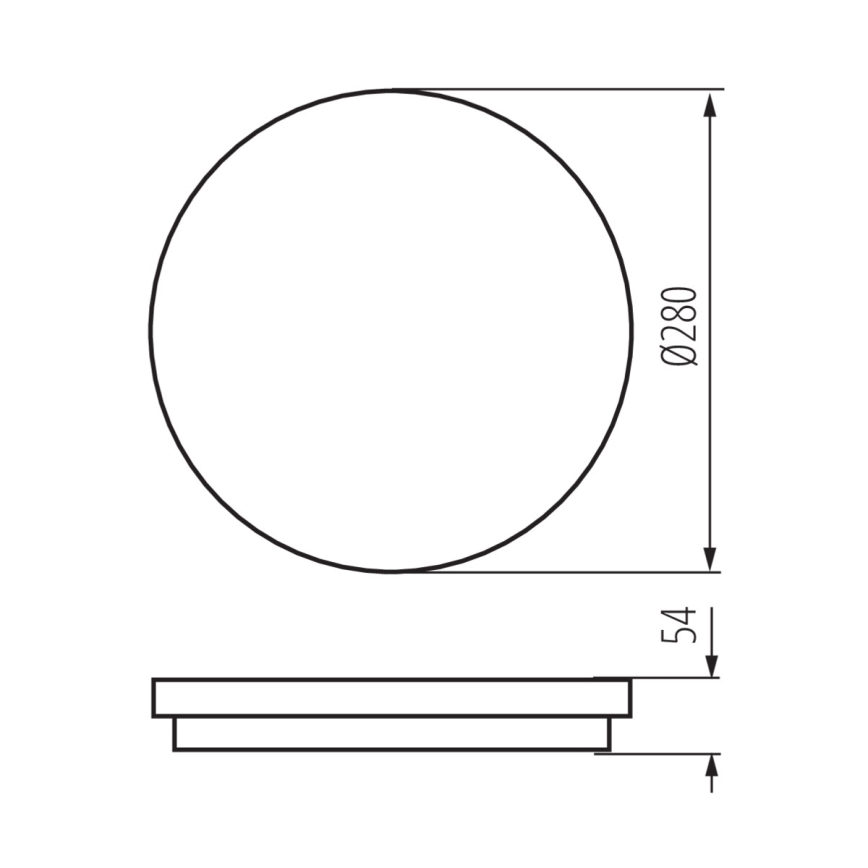 LED Лампа за баня със сензор STIVI LED/24W/230V IP65
