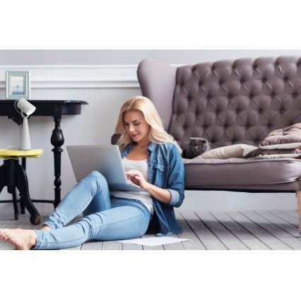 Настолна лампа LARATA 1xE27/5W/230V бяла