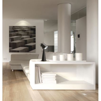 Настолна лампа LARATA 1xE27/5W/230V черна