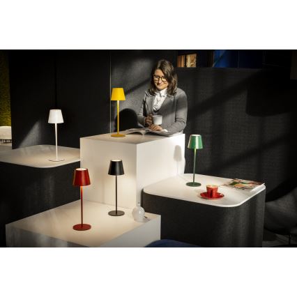 LED Димируема акумулаторна настолна лампа INITA LED/1,2W/1800 mAh IP54 черен