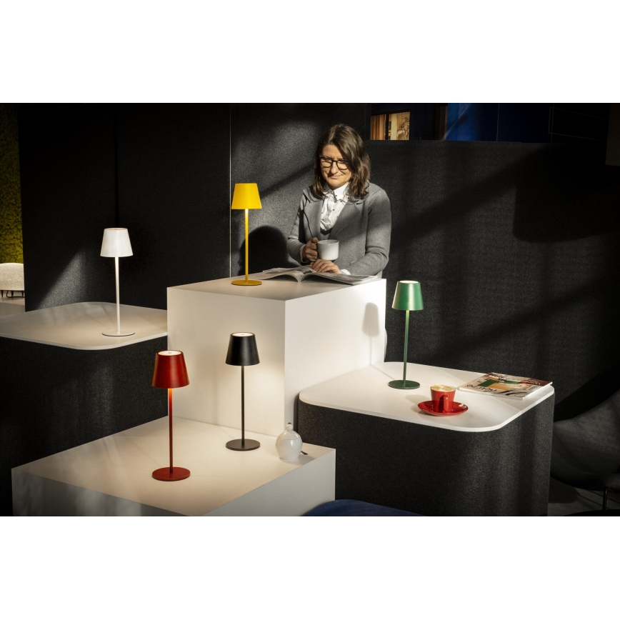 LED Димируема акумулаторна настолна лампа INITA LED/1,2W/1800 mAh IP54 червен