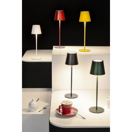 LED Димируема акумулаторна настолна лампа INITA LED/1,2W/1800 mAh IP54 жълт