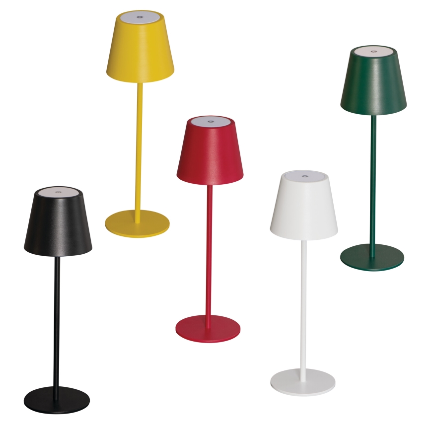 LED Димируема акумулаторна настолна лампа INITA LED/1,2W/1800 mAh IP54 жълт