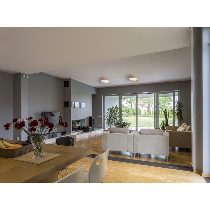 LED Плафониера RIFA LED/17,5W/230V 4000K кафяв