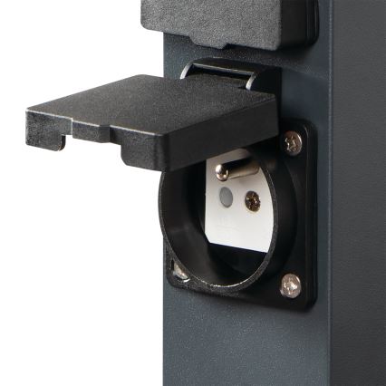Екстериорен стълб с контакти NASTO 2Z Type E 230V IP44 антрацит