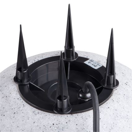 Външна лампа STONO 1xE27/15W/230V Ø 23 см IP65