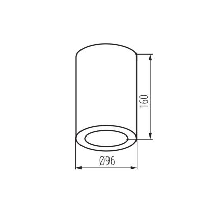 Спот за баня AQILO 1xE27/20W/230V IP65 черен