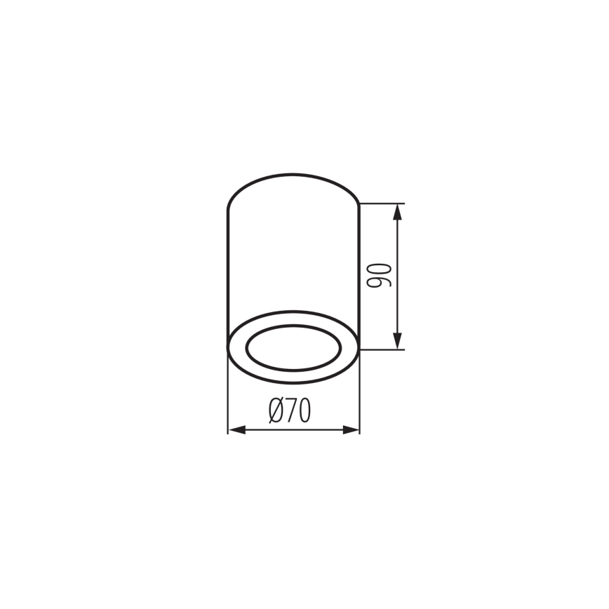 Точково осветително тяло за баня AQILO 1xGU10/7W/230V IP65 бежово