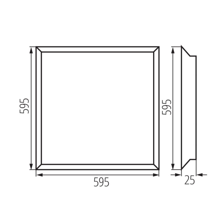 LED Вграден панел BLINGO LED/38W/230V 60x60 см