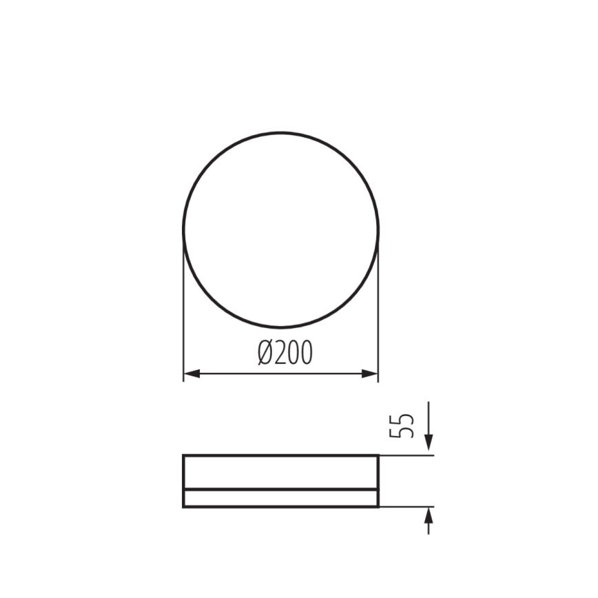 LED Индустриална лампа за таван IPER LED/19W/230V IK10 IP65 кръгла бял