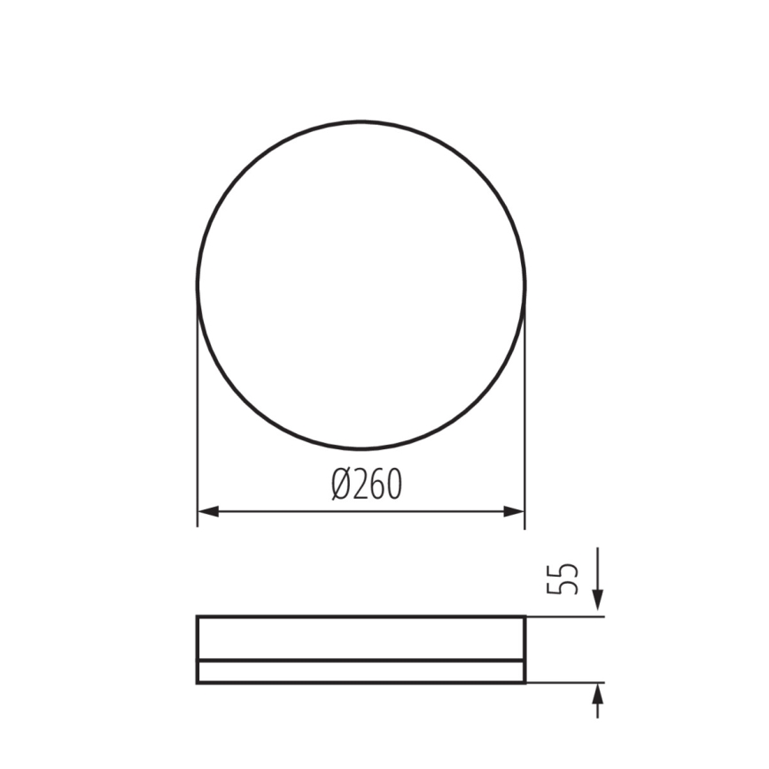 LED Индустриална лампа за таван IPER LED/26W/230V IK10 IP65 кръгла бял