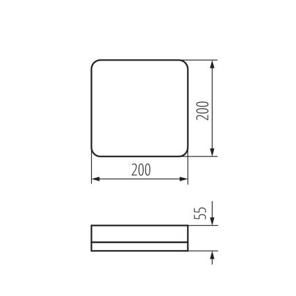 LED Индустриална лампа за таван IPER LED/10W/230V IK10 IP65 ъглов бял