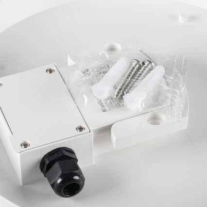 LED Индустриална лампа за таван със сензор за движение IPER LED/19W/230V IK10 IP65 кръгла бял
