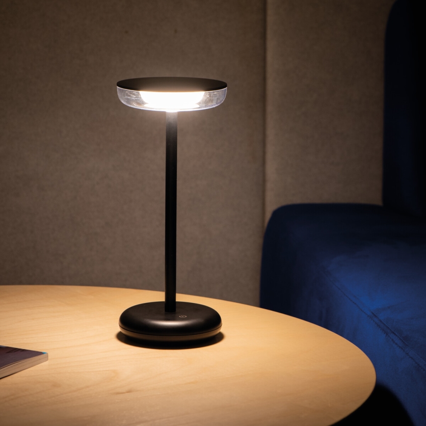 Kanlux 37311 - LED Димируем акумулаторна лампа FLUXY LED/1,7W/1800 mAh IP44 черен