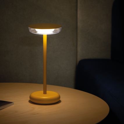 Kanlux 37314 - LED Димируем акумулаторна лампа FLUXY LED/1,7W/1800 mAh IP44 жълт