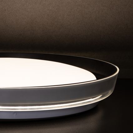 LED Плафониера NIFU LED/17,8W/230V Ø 43 см бял/черен