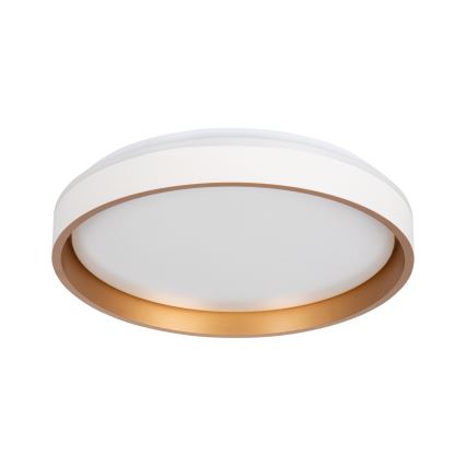 LED Плафониера SOLN LED/17,5W/230V Ø 38 см бял/златист