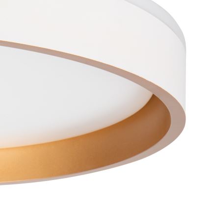 LED Плафониера SOLN LED/17,5W/230V Ø 38 см бял/златист