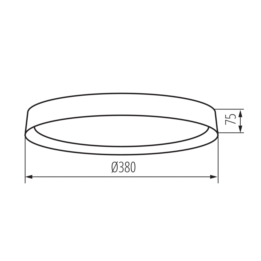 LED Плафониера SOLN LED/17,5W/230V Ø 38 см бял/златист