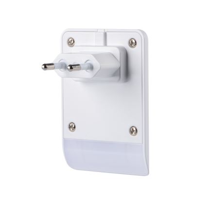 LED ориентационно осветително тяло със сензор за здрач за контакт ORISA LED/0,28W/230V бяло