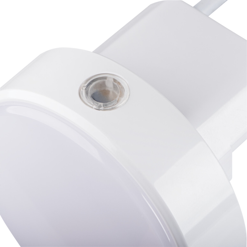 Kanlux 37396 - LED Димируем ориентация лампа със сензор за здрач за контакт ULOV LED/0,5W/230V бял