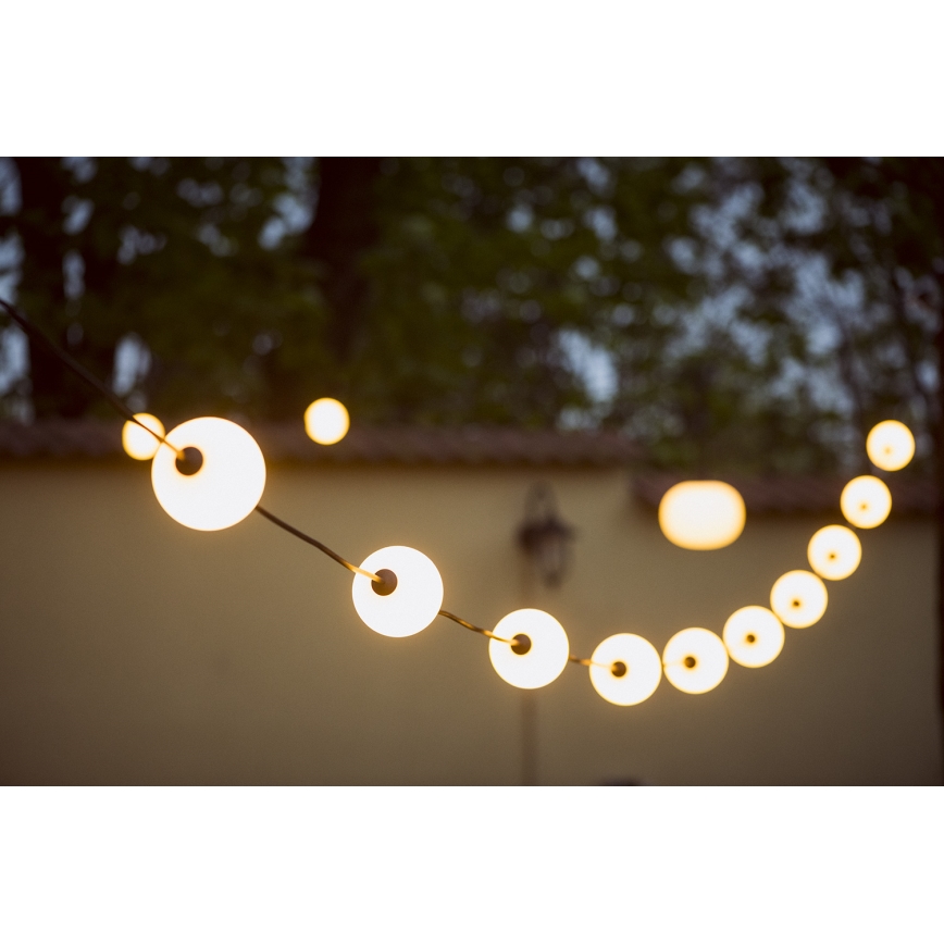 LED Екстериорни декоративни лампички ГИРЛЯНДА STONO 10xLED/10W/230V 6m IP67