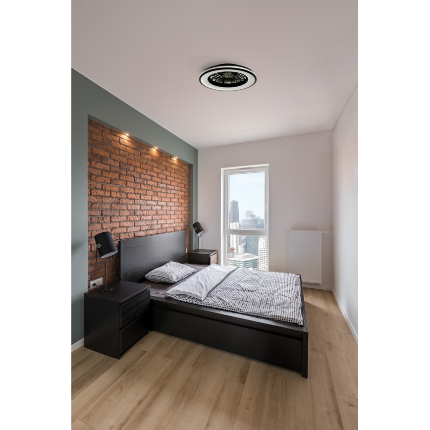 LED Димируем плафон с вентилатор PLAVE LED/48W/230V 3000/4000/6500K + дистанционно управление