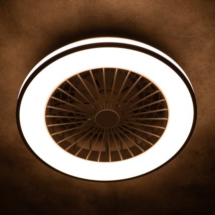 LED Димируем плафон с вентилатор PLAVE LED/48W/230V 3000/4000/6500K + дистанционно управление