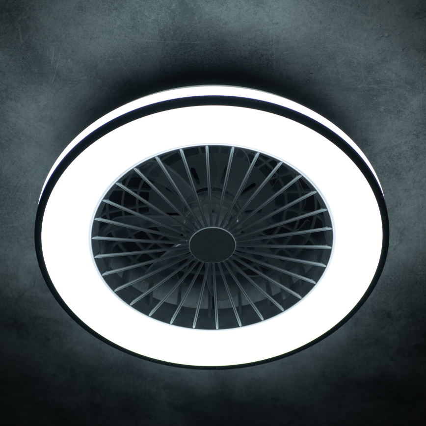 LED Димируем плафон с вентилатор PLAVE LED/48W/230V 3000/4000/6500K + дистанционно управление